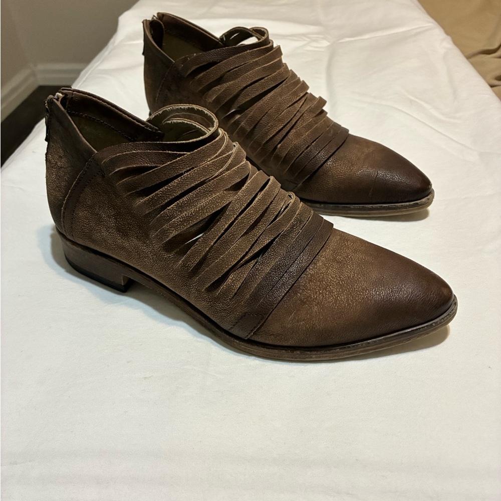 Free People Brown Ankle Boots